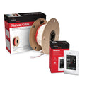 Chemelex Nuheat Underfloor Electric Radiant Floor Heating Kit with 120/240V Floor Cable and nVent AC0056 Home Programmable Thermostat