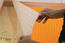 Schluter Systems Ditra Heat Peel and Stick Membrane, 8.4 Sq Ft (0.78 Sq M) Sheet, DHPS5MA, Mortar-Free Waterproofing Uncoupling Underlayment for Floor Warming
