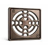 Schluter Systems KERDI 4 Inch Square Grate Assembly – Stainless Steel Shower Drain Cover, Ideal for Bathroom or Wet Rooms