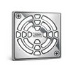 Schluter Systems KERDI 4 Inch Square Grate Assembly – Stainless Steel Shower Drain Cover, Ideal for Bathroom or Wet Rooms