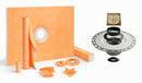 All-in-one Waterproof Shower Kit with 36"x48" Center Tray, 2" Flange and 4" Drain Cover