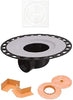 All-in-one Shower Drain Kit with 2" Horizontal ABS Bonding Flange, 4" Grate Assembly