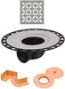 All-in-one Shower Drain Kit with 2" Horizontal ABS Bonding Flange, 4" Grate Assembly