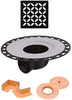 All-in-one Shower Drain Kit with 2" Horizontal ABS Bonding Flange, 4" Grate Assembly