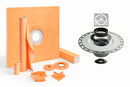 All-in-one Waterproof Shower Kit with 72"x72" Center Tray, 2" Flange and 4 " Drain Cover