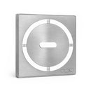 Schluter Systems Kerdi 4 Inch Square Grate Assembly – Stainless Steel Shower Drain Cover, Ideal for Bathroom or Wet Rooms