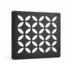 Schluter Systems KERDI 4 Inch Square Grate Assembly – Stainless Steel Shower Drain Cover, Ideal for Bathroom or Wet Rooms