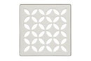 Schluter Systems Kerdi 4 Inch Square Grate Assembly – Stainless Steel Shower Drain Cover, Ideal for Bathroom or Wet Rooms