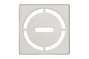Schluter Systems Kerdi 4 Inch Square Grate Assembly – Stainless Steel Shower Drain Cover, Ideal for Bathroom or Wet Rooms