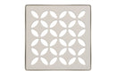 Schluter Systems Kerdi 4 Inch Square Grate Assembly – Stainless Steel Shower Drain Cover, Ideal for Bathroom or Wet Rooms