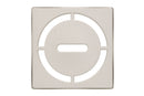 Schluter Systems Kerdi 4 Inch Square Grate Assembly – Stainless Steel Shower Drain Cover, Ideal for Bathroom or Wet Rooms