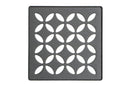 Schluter Systems Kerdi 4 Inch Square Grate Assembly – Stainless Steel Shower Drain Cover, Ideal for Bathroom or Wet Rooms