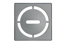 Schluter Systems Kerdi 4 Inch Square Grate Assembly – Stainless Steel Shower Drain Cover, Ideal for Bathroom or Wet Rooms