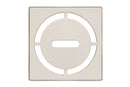 Schluter Systems Kerdi 4 Inch Square Grate Assembly – Stainless Steel Shower Drain Cover, Ideal for Bathroom or Wet Rooms