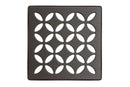 Schluter Systems Kerdi 4 Inch Square Grate Assembly – Stainless Steel Shower Drain Cover, Ideal for Bathroom or Wet Rooms