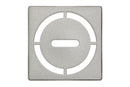 Schluter Systems Kerdi 4 Inch Square Grate Assembly – Stainless Steel Shower Drain Cover, Ideal for Bathroom or Wet Rooms