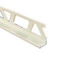 Profilitec Tile Edge Protection Profile Trim, 10-Piece Pack, 8 Ft Length, Metal Tile Edging for Wall and Floor Tile Finishing