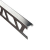 Profilitec Tile Edge Protection Profile Trim, 10-Piece Pack, 8 Ft Length, Metal Tile Edging for Wall and Floor Tile Finishing