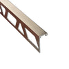 Profilitec Tile Edge Protection Profile Trim, 10-Piece Pack, 8 Ft Length, Metal Tile Edging for Wall and Floor Tile Finishing