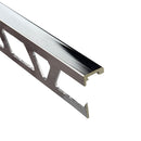 Profilitec Tile Edge Protection Profile Trim, 10-Piece Pack, 8 Ft Length, Metal Tile Edging for Wall and Floor Tile Finishing