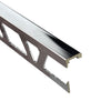Profilitec Tile Edge Protection Profile Trim, 10-Piece Pack, 8 Ft Length, Metal Tile Edging for Wall and Floor Tile Finishing