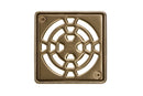 Schluter Systems Kerdi 4 Inch Square Grate Assembly – Stainless Steel Shower Drain Cover, Ideal for Bathroom or Wet Rooms