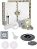 Laticrete HYDRO BAN Waterproofing Shower Kit, 48 inch x 48 inch, Includes 4 inch Grate, 2 inch Bonding Flange, Putty Knife, and Recessed Light (9243-4848-CDK)