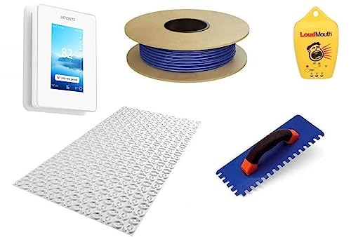 Laticrete Performance Floor Heating Kit, Includes Strata Heat Smart LCD WiFi Thermostat, Laticrete Strata Heat Mat, 240V Heat Cable, and Safe Installation Tools