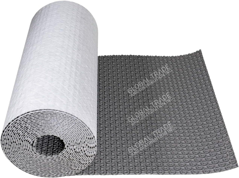 SunTouch HeatMatrix Uncoupling Anti-Fracture Membrane Mat for WarmWire Heating Systems, One-Ply Non-Woven Fleece Underlayment, for Ceramic Tile and Stone Tile, 161 Sq Ft, Gray