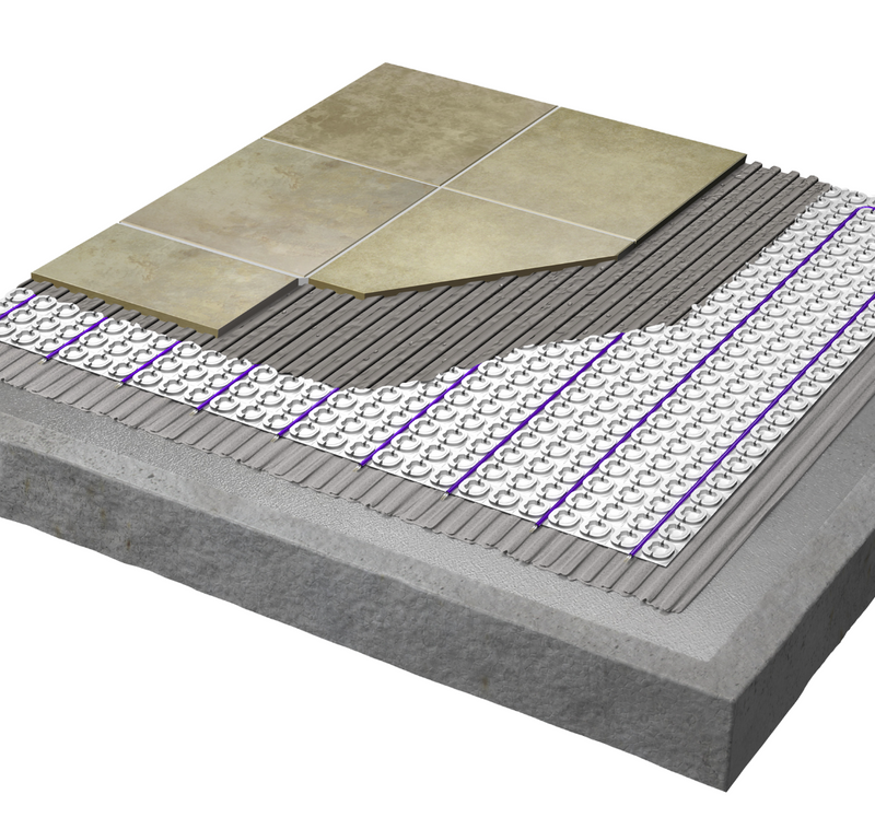Laticrete 0179-0161-H Strata Heat Mat Floor Heating, Uncoupling Membrane Underlayment 161 Sq Ft Roll