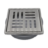 ARDEX TLT 4 Inch Stainless Steel Shower Drain Cover Kit with Adjustable Adapter and Connectite Assembly, Square Grate, Corrosion Resistant Tile Shower Drain System