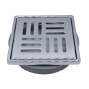 ARDEX TLT 4 Inch Stainless Steel Shower Drain Cover Kit with Adjustable Adapter and Connectite Assembly, Square Grate, Corrosion Resistant Tile Shower Drain System