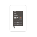 TRM-FH Silver Programmable Touchscreen Thermostat, for Home, for Radiant Floor Heating System Applications 120V-240V Cables, with Floor Temperature Sensor for Indoor Underfloor Installation