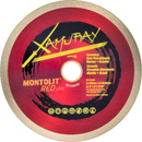 Montolit XAMURAY Wet Use Diamond Porcelain Cutting Blade Continuous Rim Professional Tile Saw Disc for Porcelain, Marble, Granite and Slim Slabs