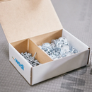 Wedi Coarse Thread 1-5/8" Screws and 1-1/4" Wedi Tabless Steel Washers, for Quick Installation of Shower Wall Panels, Foam Board Fasteners for Shower Waterproofing (100 Pieces Pack), US5000086