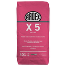 Ardex X 5 Flexible Mortar, 40 Lbs Bag, Versatile, Polymer-modified, Water Resistant Flooring Underlayment for Interior and Exterior Use, Gray