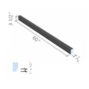 Wedi Waterproof, Durable, Prefabricated, Full Foam, Vapor-Resistant, "Lean" Shower Curb 3-1/2 In x 2 In x 60 In, 5 Ft (60 Inch) Long, for Tiled Shower Surrounds (US3000038)