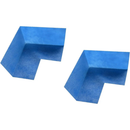 Kobau Polyethylene Modified Preformed Waterproofing Membrane Inside Corners Pack, 90 Degree, for Shower Ceramic Tile Flooring Underlayment