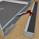 Wedi Waterproof, Durable, Prefabricated, Full Foam, Vapor-Resistant, "Lean" Shower Curb 3-1/2 In x 2 In x 60 In, 5 Ft (60 Inch) Long, for Tiled Shower Surrounds (US3000038)