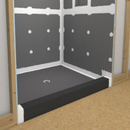 Wedi Waterproof, Durable, Prefabricated, Full Foam, Vapor-Resistant, "Lean" Shower Curb 3-1/2 In x 2 In x 60 In, 5 Ft (60 Inch) Long, for Tiled Shower Surrounds (US3000038)