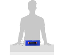 SunTouch 300400ST CableTrowel Plastic U-Notch Trowel 3/8 in x 1/2 in for Electric Radiant Floor Heating Systems, Blue