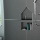 Wedi Prefabricated Durable Polystyrene Building Panel Waterproof Shower Niche, 16 Inch x 30 Inch, with Adjustable Removable Shower Shelf, for Tiled Shower Surrounds, US3000016