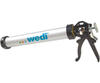 Wedi Commercial-Grade Heavy-Duty Sausage Caulking Gun for Professional Sealant Application and Construction Use, US5000019