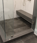 Prova Linear Drain Kit with Grate Assembly (Cover) in Tileable Design for Bonded Waterproofing Assemblies in Tiled Shower Surrounds