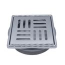 Ardex TLT 4 Inch Stainless Steel Shower Drain Cover Kit with Adjustable Adapter and Connectite Assembly, Square Grate, Corrosion Resistant Tile Shower Drain System