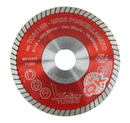 Montolit TCS-R Red Line Turbo Diamond Porcelain Cutting Blade with Reinforced Core for Dry and Wet Use on Angle Grinders – Ultra-Thin 1.4 mm Professional Tile Blade for Precision Chip-Free Cuts