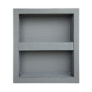 Ardex TLT 501 Prefabricated Vapor-resistant Lightweight XPS Foam Waterproof Shower Niche, with Alkali Resistant Fiberglass Mesh, Adjustable Shower Shelf, for Tiled Shower Surrounds, 16 Inch x 16 Inch