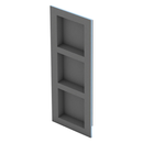 Wedi "Lean" Prefabricated Durable Polystyrene Building Panel Waterproof Shower Niche, 16 Inch x 42 Inch, with 2 Adjustable Removable Shower Shelves, for Tiled Shower Surrounds, US3000024