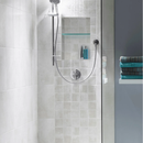 Prova TT8810GSS12 Niche Prefabricated Adjustable Glass Shelf,  7/16" x 3-3/8" x 12", Shower Accessory for Use in Showers, Bathrooms, and Kitchen Backsplashes