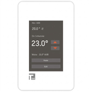 TRM-FH-Silver Programmable Touchscreen Thermostat, for Home, for Radiant Floor Heating System Applications 120V-240V Cables, with Floor Temperature Sensor for Indoor Underfloor Installation
